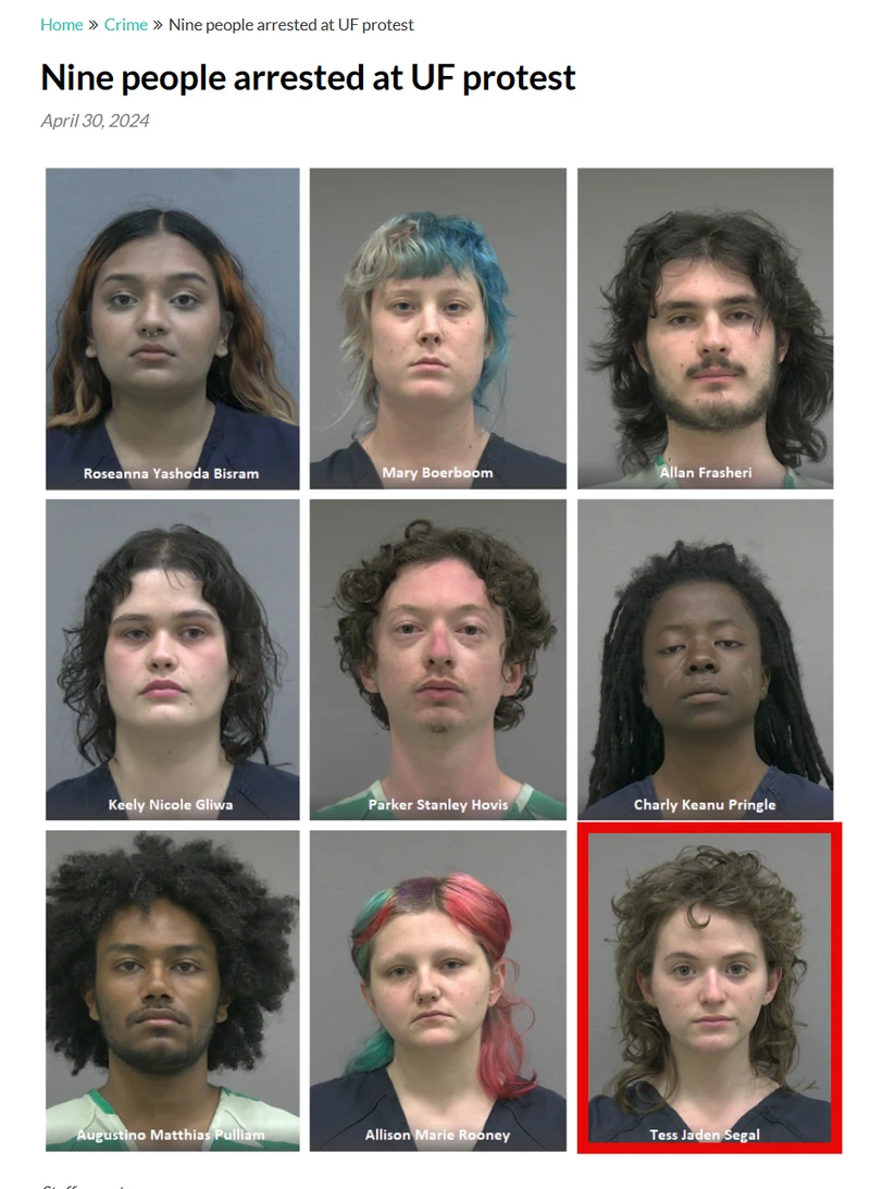 SEGAL TESS UF Arrest_#2